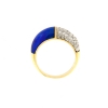 Anello con diamanti e lapislazzuli