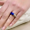 Anello con diamanti e lapislazzuli 