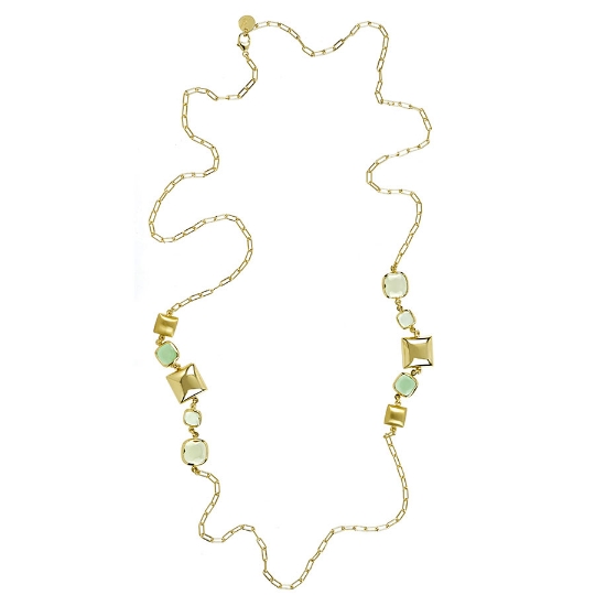 collana in argento e paste vitree