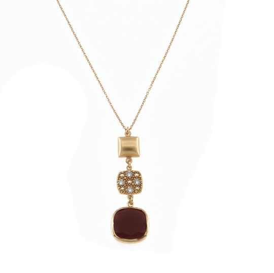 collana in argento zirconi e pasta vitrea