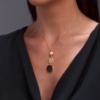 collana in argento zirconi e pasta vitrea