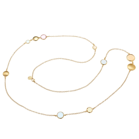 collana in argento e paste vitree