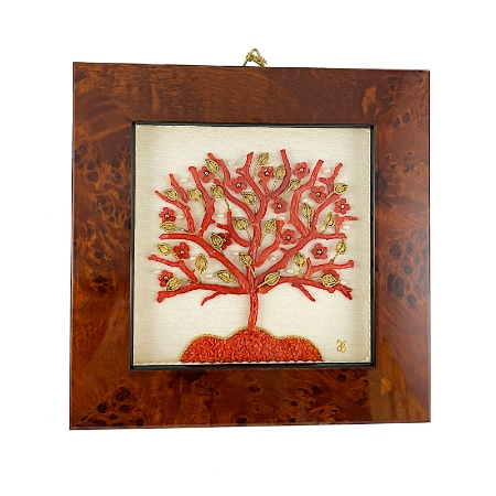 Quadro con corallo albero delle vita
