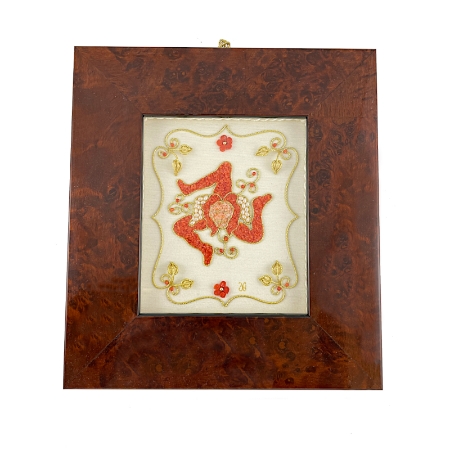Quadro con corallo Trinacria