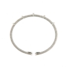 bracciale rigido in argento e zirconi