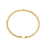 bracciale rigido in argento dorato e zirconi