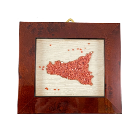 Quadro con corallo Sicilia