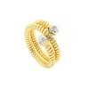 Anello in argento tubogas a spirale