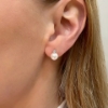 Orecchini con diamanti e perle 
