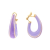 orecchini in argento e smalto glicine