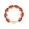 bracciale in argento e smalto rosso