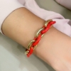 Bracciale in argento e smalto rosso 