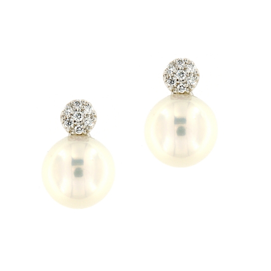Orecchini con perle e diamanti