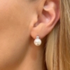 Orecchini con perla giapponese e diamante 