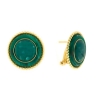 Orecchini in argento e malachite