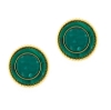 Orecchini in argento e malachite