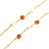collana lunga in argento corallo e perle