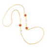 collana lunga in argento corallo e perle