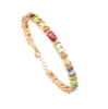 Bracciale in argento e zirconi colorati