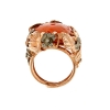 Anello in argento e corallo