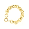 Bracciale maglia rolló argento dorato