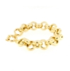 Bracciale maglia rolló argento dorato