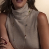 collana argento dorato e paste vitree