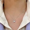 Collana con pendente di diamanti 