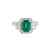 Anello con smeraldo e diamanti