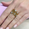 Anello maglia a catena morbida con diamanti