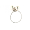 Anello contrariè con perle e diamanti