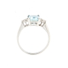 Anello con acquamarina e diamanti
