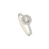 Anello con diamanti a doppio giro