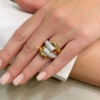 Anello in argento e zirconi 