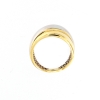 anello in oro a fascia larga ad incrocio