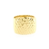 Anello in oro squadrato sfaccettato