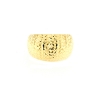 anello in oro bombato sfaccettato