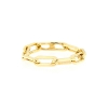 Anello maglie a catena in oro giallo