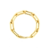 Anello maglie a catena in oro giallo