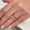 Anello a catena in oro giallo 