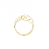Anello a fili in oro intrecciati