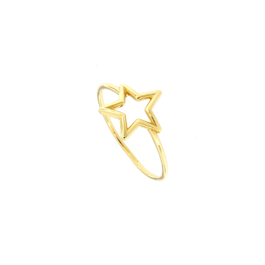 Anello in oro a stella