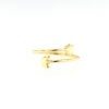 Anello contrariè in oro sole e luna
