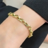 Bracciale maglia a catena in oro giallo