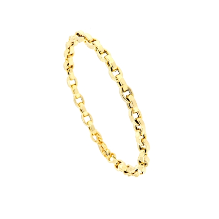 Bracciale maglia rolló ovale in oro