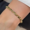 Bracciale in oro maglia rolló ovale