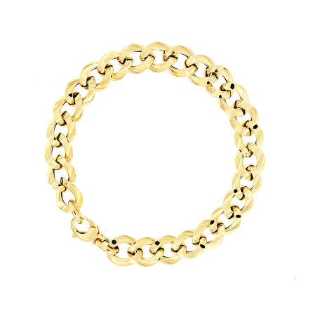 Bracciale in oro giallo maglia grumette