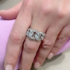 Anello grumette con diamanti 