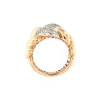 Anello grumette bombato con diamanti