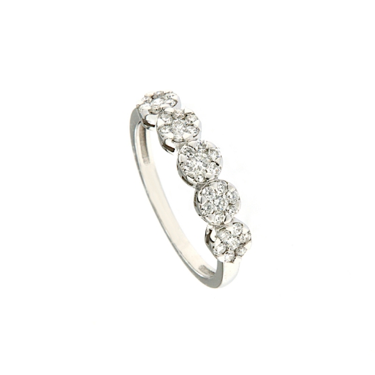 Anello riviera con diamanti